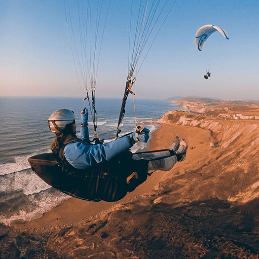 Parapente au Pays Basque, Espagne