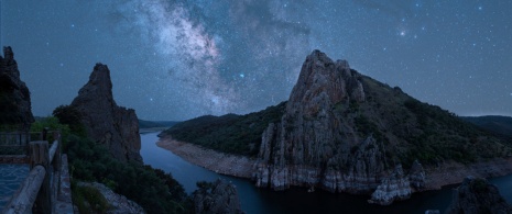Starry sky in Monfragüe National Park, Extremadura