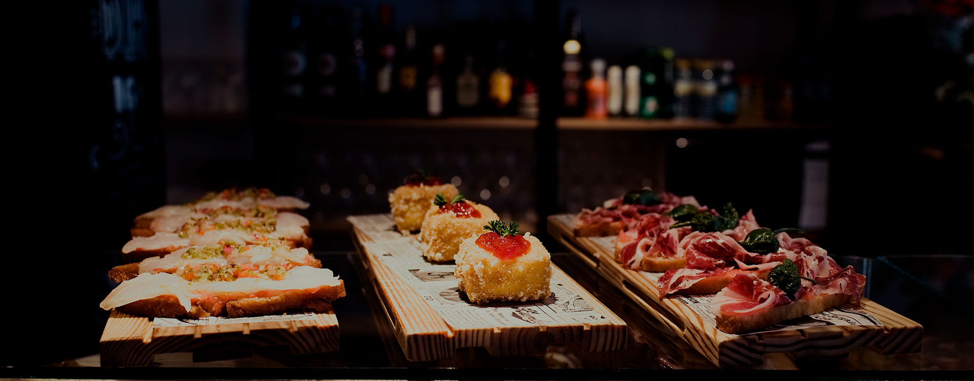 Spanish gastronomic tapas